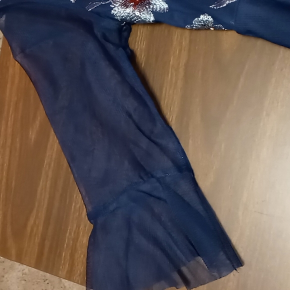 Wonder Nation Blue Flower Sequin Dress XL 14/16 - Picture 6 of 6